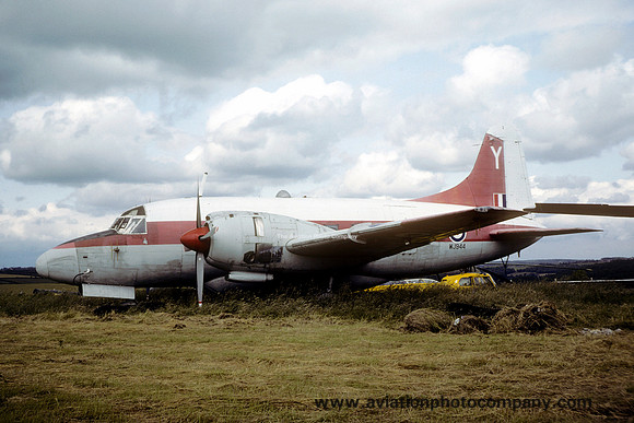 RAF Vickers Varsity T.1 WJ944 at Rhoose (1980)