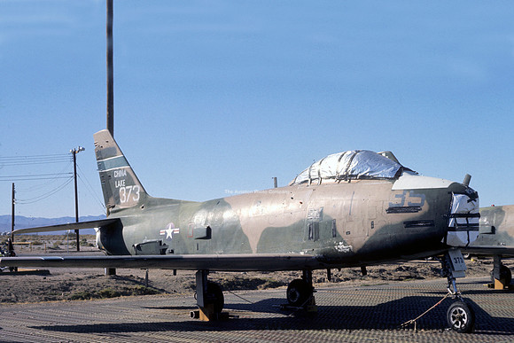 US Navy China Lake North American QF-86H Sabre 53-1373 (1975)
