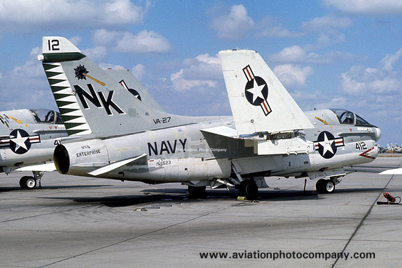 US Navy VA-27 LTV A-7E Corsair 157523/NK-412 (1975)