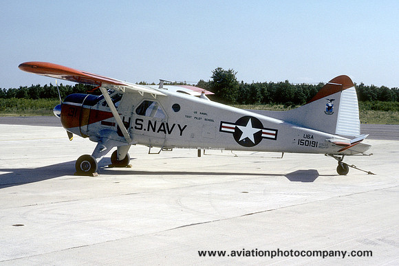 US Navy USNTPS DHC-2 U-6A Beaver 150191 (1979)
