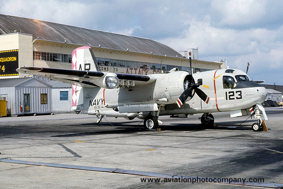 US Navy VS-30 Grumman S-2E Tracker 153577/AR-123 at NAS Cecil Field (1975)