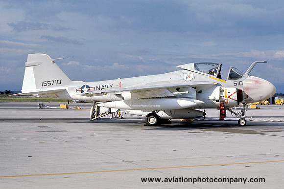 US Navy Grumman A-6E Intruder 155710/510 at NAS Point Mugu (1976)