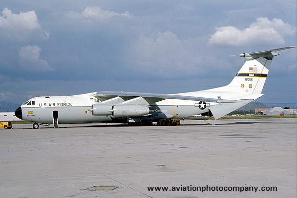 USAF 60 MAW Lockheed C-141A Starlifter 66-0191 at NAS Point Mugu (1976)