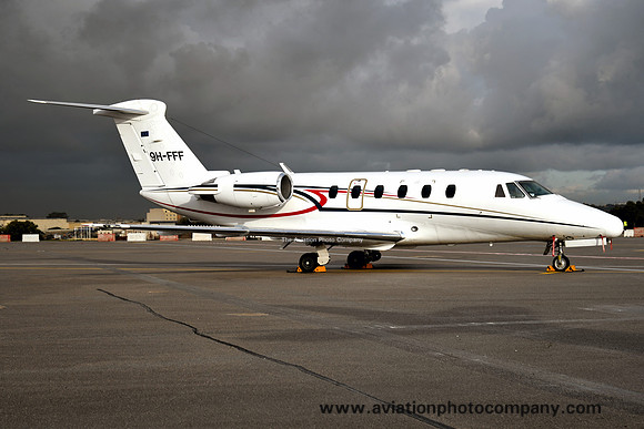 Luxwing Cessna 650 Citation VII 9H-FFF at Malta Luqa (2020)