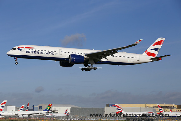 British Airways Airbus A350-1041 G-XWBA at London Heathrow (2020)