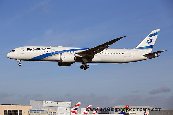 El Al Boeing 787-9 4X-EDK at London Heathrow (2020)