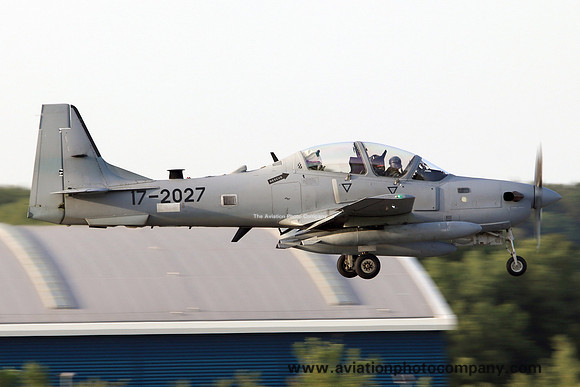 Afghanistan Air Force Embraer S-29B Super Tucano at Prestwick (2019)