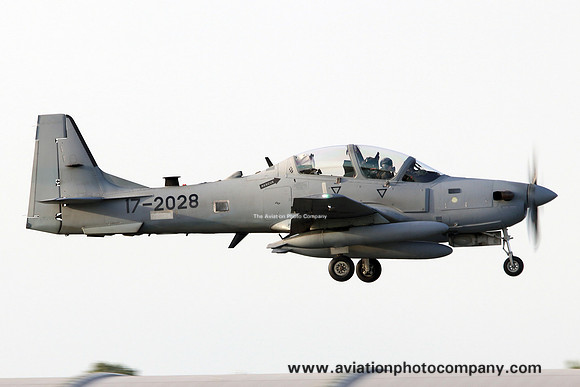 Afghanistan Air Force Embraer S-29B Super Tucano at Prestwick (2019)