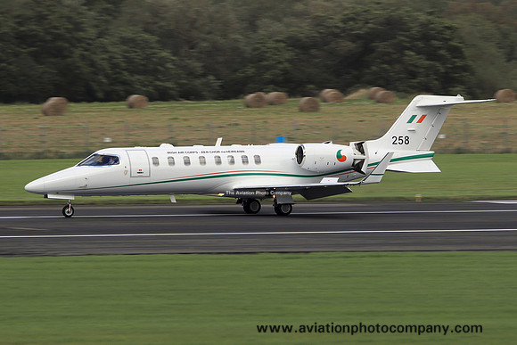 Irish Air Corps 102 Squadron Learjet 45 258 at Prestwick (2019)