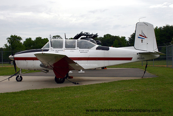 US Navy VX-20 Beech T-34B Mentor 140921 displayed at NAS Patuxent River (2009)
