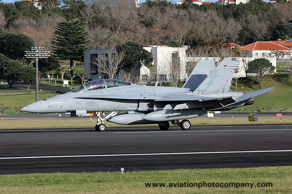 US Marines VMFA-251 McDonnell Douglas F/A-18D Hornet 165415/DW-415 at Lajes (2019)