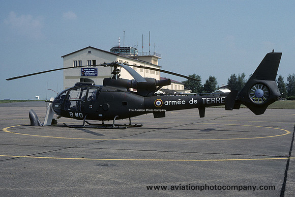 French Army 3 RHC Aerospatiale SA.341F Gazelle "BWD" (1989)