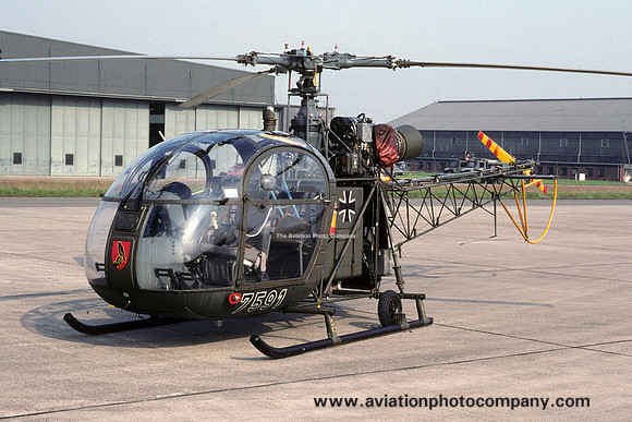 German Army HFWS Sud Alouette II 75+91 (1995)