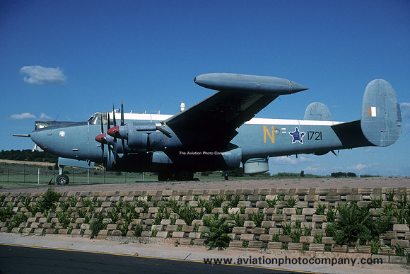South African Air Force Avro Shackleton MR.3 1721 displayed at Swartkop (1996)