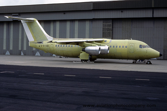 BAe 146-200 G-5-106 at East Midlands (1988)