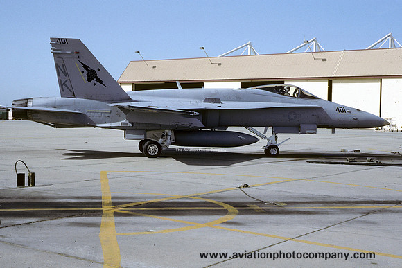 US Navy VFA-25 McDonnell Douglas F/A-18C Hornet 164635/NK-401 (1992)