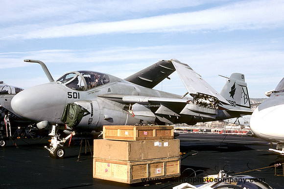US Navy VA-85 Grumman A-6E Intruder 161680/AB-501 on board USS America (1993)