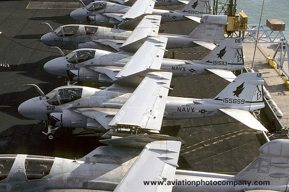 US Navy VA-85 Grumman A-6E Intruder 155659/AB-512 on board USS America (1993)