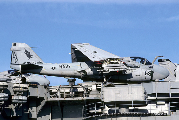 US Navy VA-85 Grumman A-6E Intruder 162607/AB-516 on board USS America (1993)