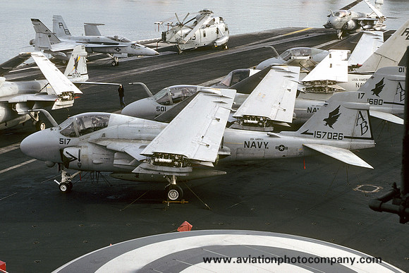 US Navy VA-85 Grumman A-6E Intruder 157026/AB-517 on board USS America (1993)
