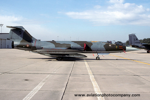 Italian Air Force 4 Stormo Lockheed F-104S Starfighter MM6890/4-11 at Nordholz (1995)
