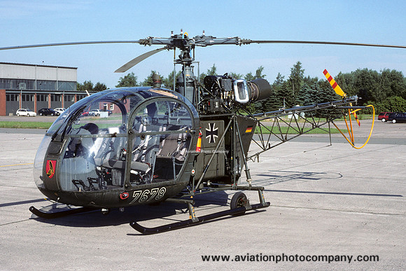 German Army HFWS Sud Alouette II 76+78 (1995)
