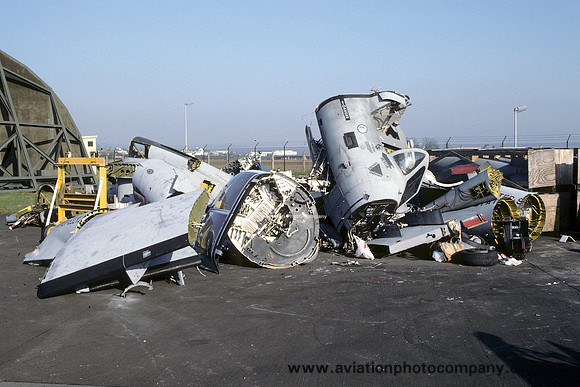 US Army Grumman RV-1D Mohawk remains at Wiesbaden AAF (1993)