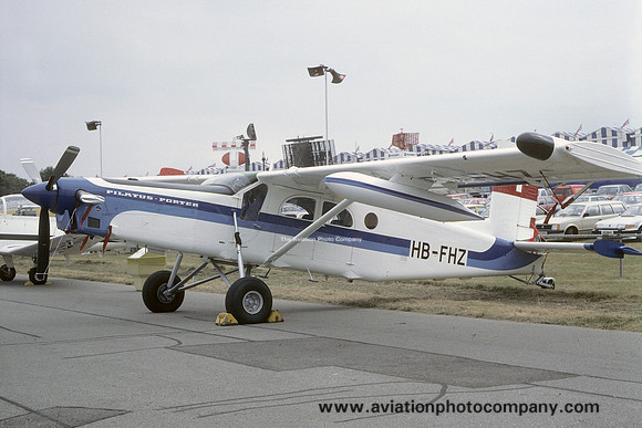 Pilatus PC-6/B2-H4 Turbo Porter HB-FHZ at the Farnborough Air Show (1984)