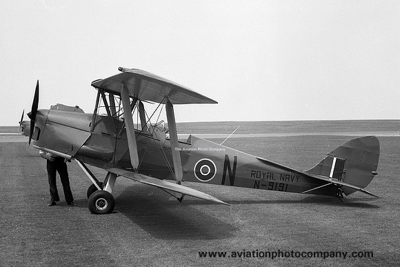 Royal Navy De Havilland Tiger Moth N9191 (1977)