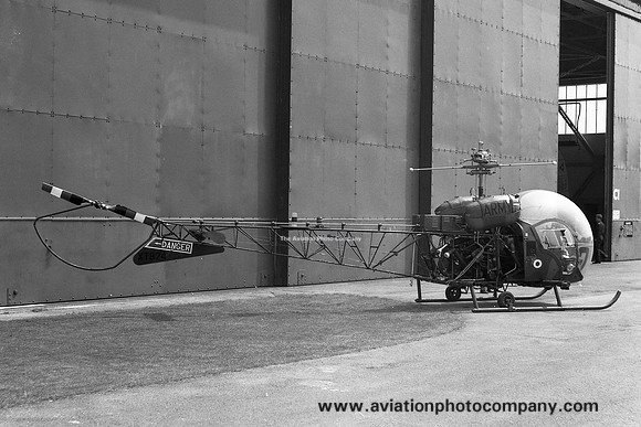 Army Air Corps Westland Sioux AH.1 XT824 stored at Wroughton (1977)