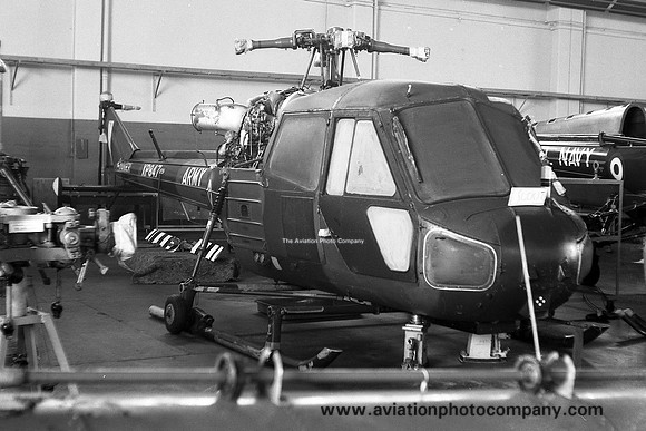 Army Air Corps Westland Scout AH.1 XP847 stored at Wroughton (1977)