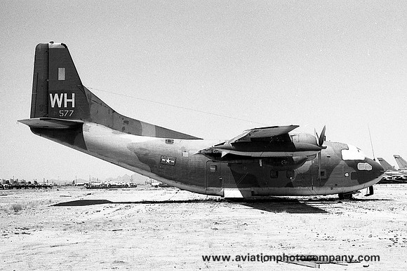 USAF 315 TAW Fairchild C-123K Provider 54-0577/WH at MASDC Davis Monthan (1971)