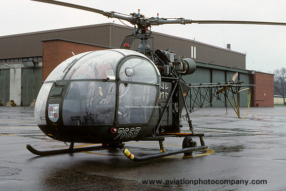 German Army LHFTR30 Sud Alouette II 76+65 (1986)