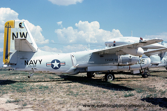 US Navy VS-82 Grumman S-2E Tracker 149873/NW-205 at MASDC Davis Monthan (1978)
