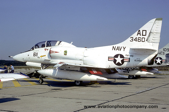 US Navy VA-45 Douglas TA-4J Skyhawk 153460/AD-611 (1977)