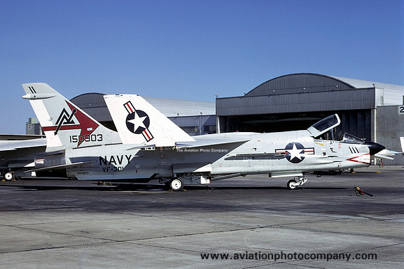 US Navy VF-301 Chance F-8K Crusader 150903/ND-111 (1974)