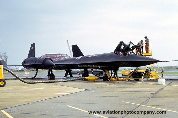 USAF 9 SRW Lockheed SR-71A Blackburd 61-7972 at RAF Mildenhall (1974)