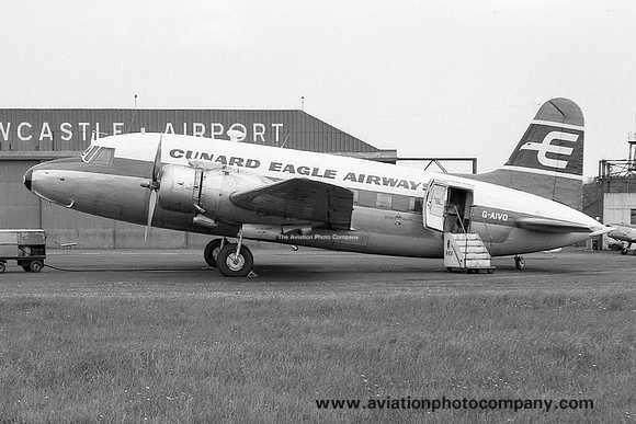 Cunard Eagle Airways Vickers Viking G-AIVO at Newcastle Woolsington (1961)