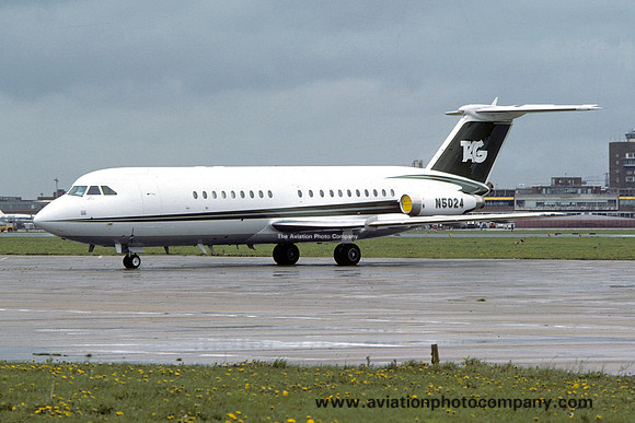TAG BAC 1-11 401AK N5024 at London Heathrow (1977)