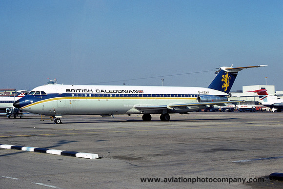 British Caledonian Airways BAC 1-11 530 G-AZMF at London Heathrow (1977)