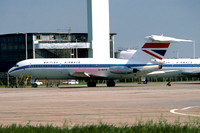 British Airways Hawker Siddeley HS.121 Trident 2E G-AVFB at London Heathrow (1977)