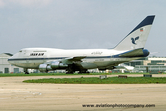 Iran Air Boeing 747SP-86 EP-IAA at London Heathrow (1977)