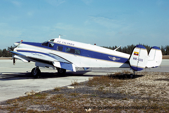 AE Colombia Beech E18S HK-1111 (1977)