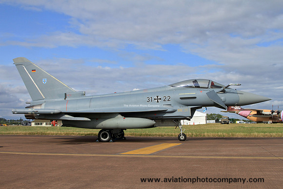 German Air Force TLG73 Eurofighter EF-2000 31+22 at RIAT Fairford (2023)