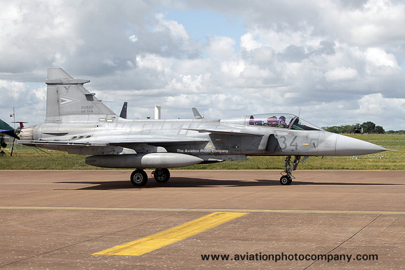 Hungarian Air Force SAAB JAS-39C Gripen 34 at RIAT Fairford (2023)