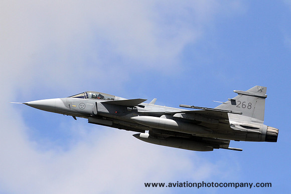 Swedish Air Force F7 SAAB JAS-39C Gripen 39268 at RIAT Fairford (2023)