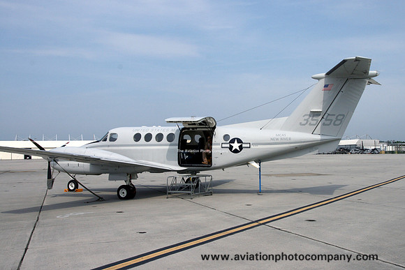 US Marines MCAS New River Base Flight Beech UC-12F 163558 at MCAS New River (2011)