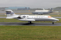 USAF 375 AW Learjet C-21A 84-0072 at Prestwick (2023)
