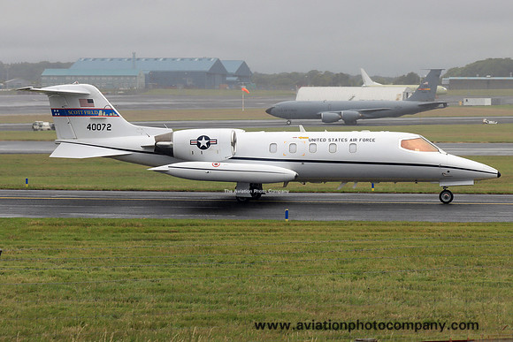 USAF 375 AW Learjet C-21A 84-0072 at Prestwick (2023)