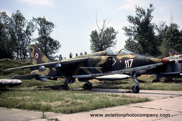 Romanian Air Force IAR-93A Vultur 117 stored at Craiova (1991)